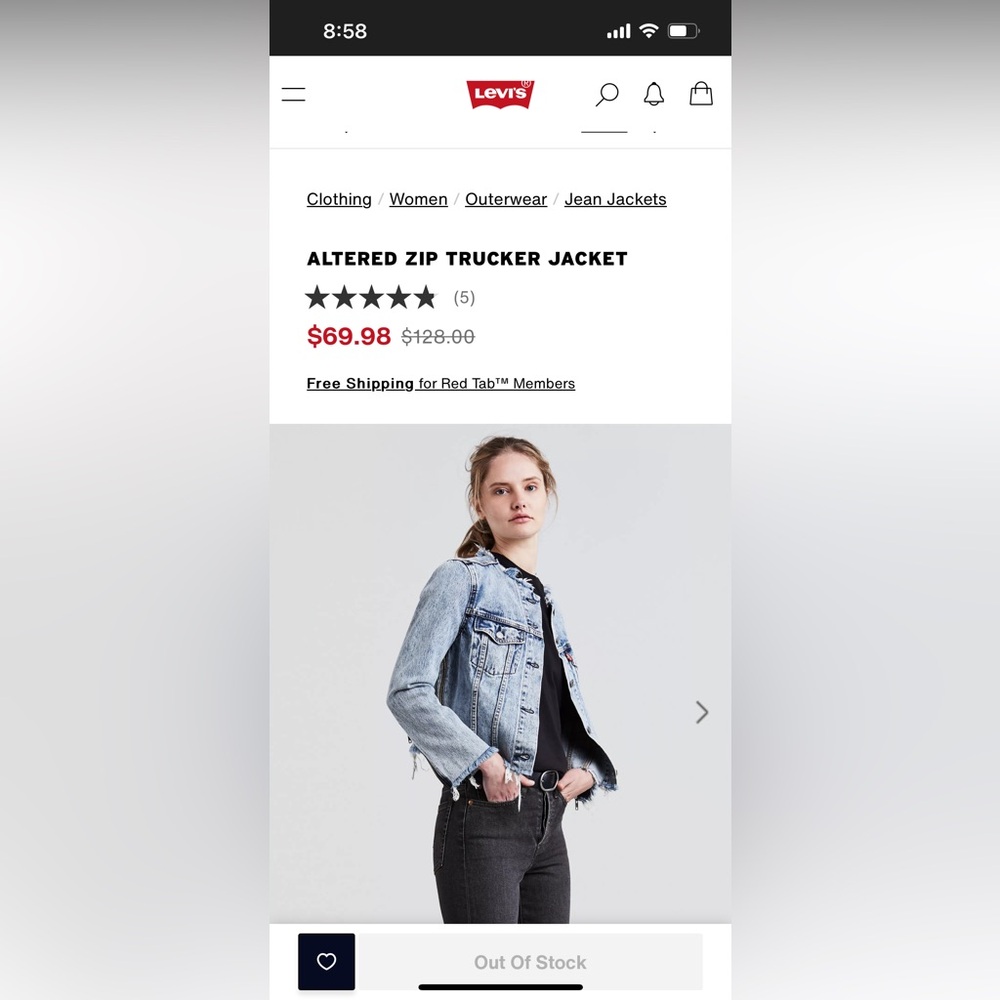 Levi's Women's Blue Denim Jacket